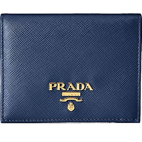 prada logo-embossed saffiano leather billfold wallet